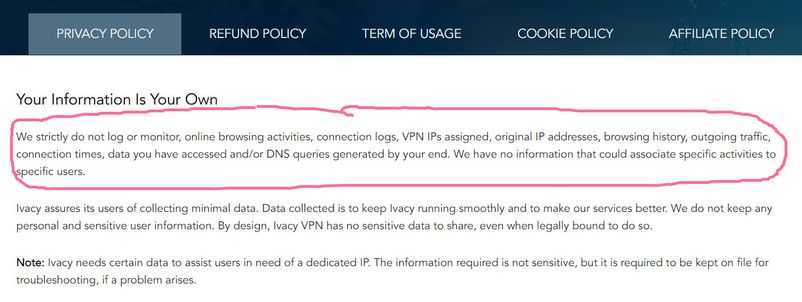 ivacy private policy ivacy private policy